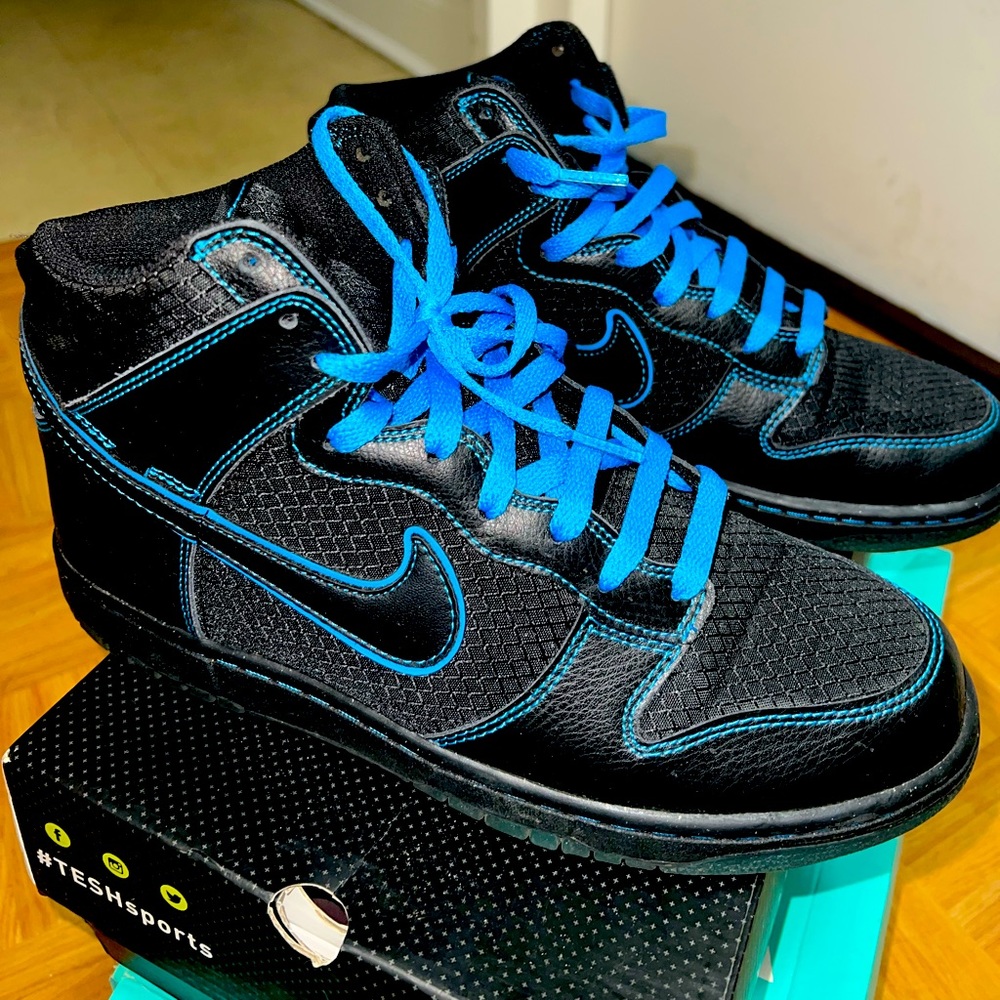 Nike Dunk High 6.0 Premium - Cobalt blue and black